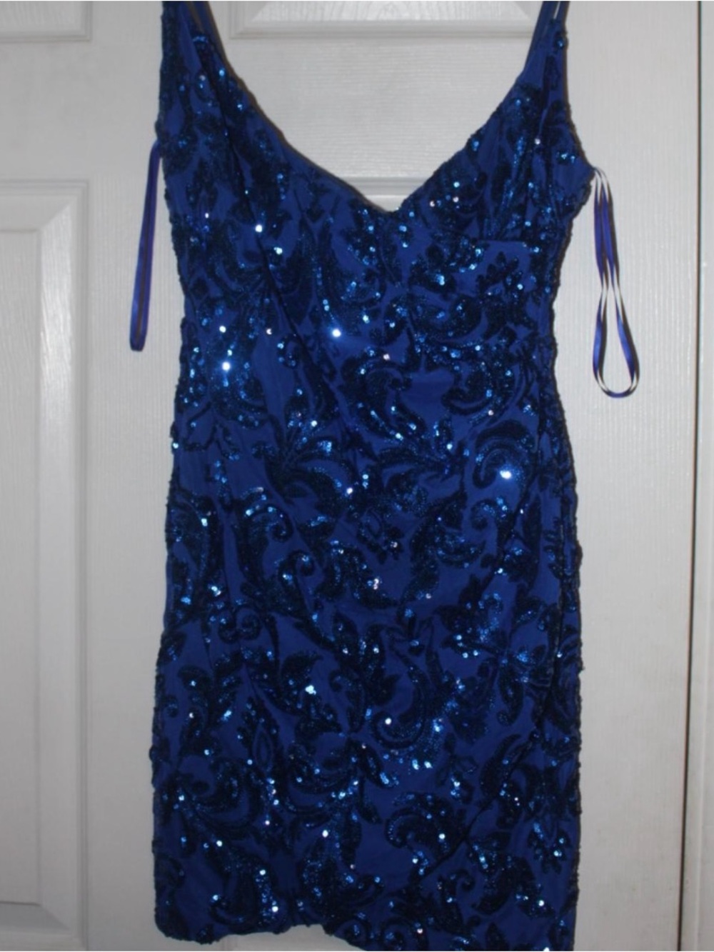 Windsor Royal Blue Sequin Mini Dress